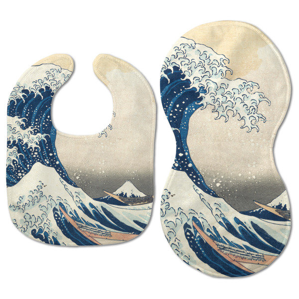Great Wave off Kanagawa Baby Bib & Burp Set - Approval (new bib & burp)