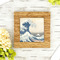 Great Wave off Kanagawa Bamboo Trivet with 6" Tile - LIFESTYLE
