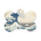 Great Wave off Kanagawa Bone Shaped Dog ID Tag - Small