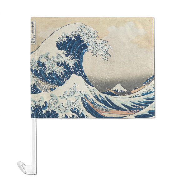 Great Wave off Kanagawa Car Flag - Large - FRONT