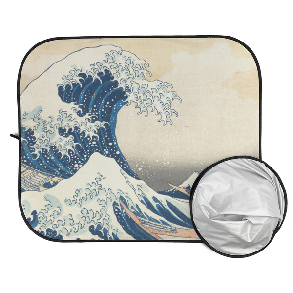 Great Wave off Kanagawa Car Sun Shades - FOLDED & UNFOLDED