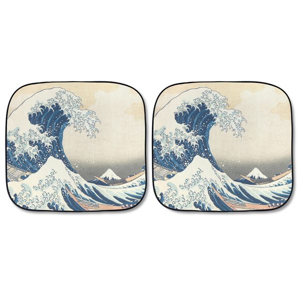 Great Wave off Kanagawa Car Sun Shades - FRONT