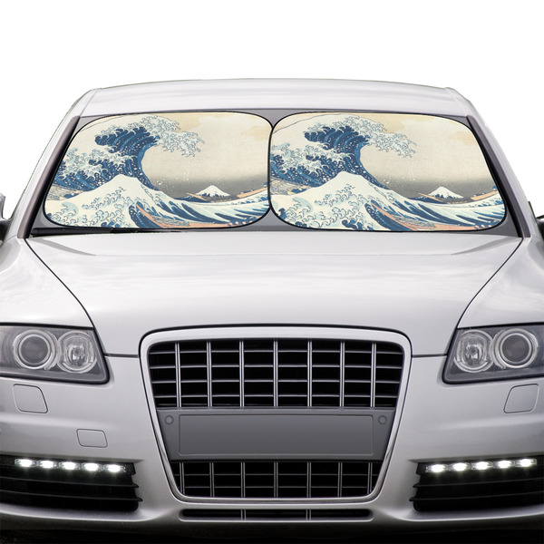 Great Wave off Kanagawa Car Sun Shades - IN CONTEXT
