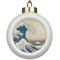 Great Wave off Kanagawa Ceramic Ball Ornament