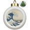 Great Wave off Kanagawa Ceramic Ball Ornament - Christmas Tree
