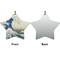 Great Wave off Kanagawa Ceramic Flat Ornament - Star Front & Back (APPROVAL)
