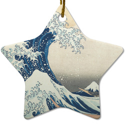 Great Wave off Kanagawa Star Ceramic Ornament
