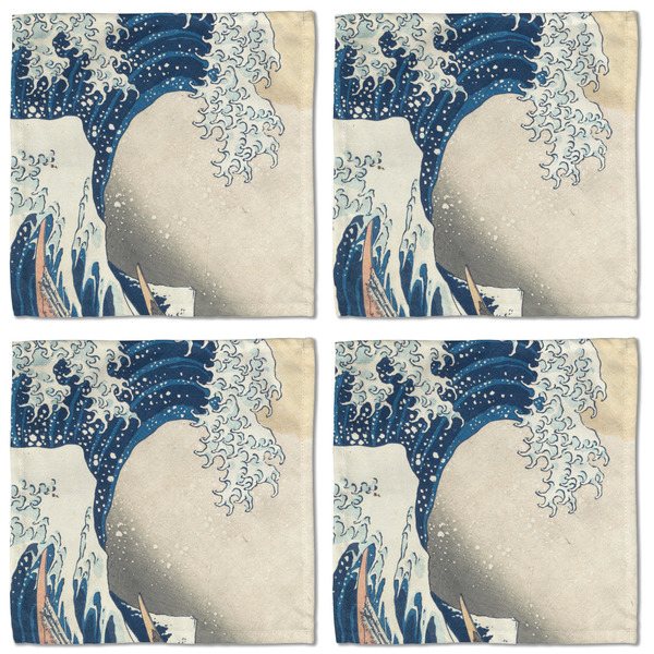 Great Wave off Kanagawa Cloth Napkins - Personalized Lunch (APPROVAL) Set of 4