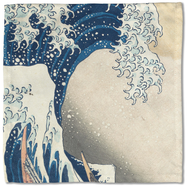 Great Wave off Kanagawa Cloth Napkins - Personalized Lunch (Single Full Open)