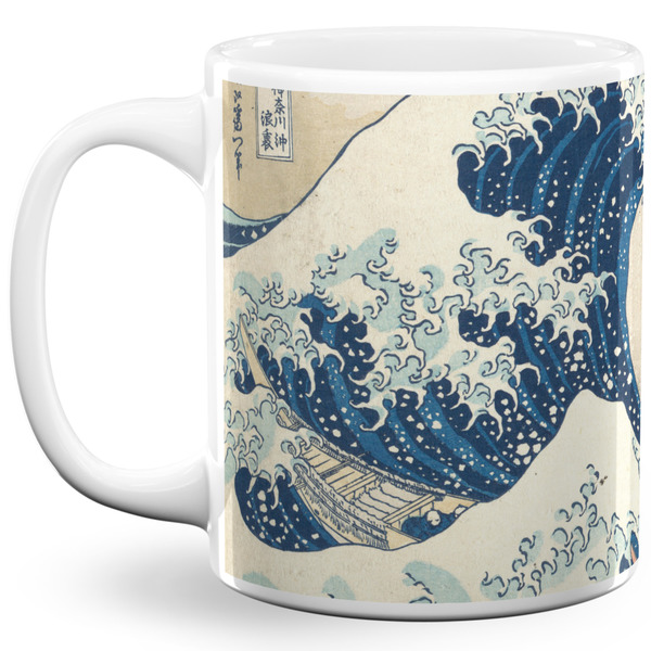 Custom Great Wave off Kanagawa 11 Oz Coffee Mug - White