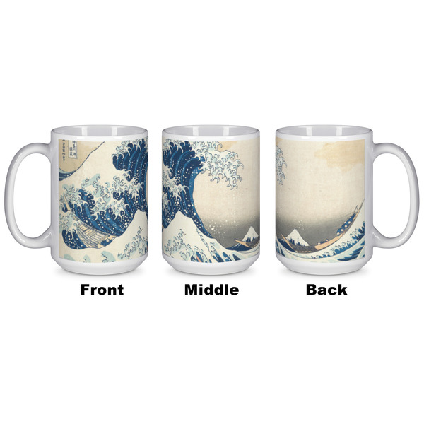 Great Wave off Kanagawa Coffee Mug - 15 oz - White APPROVAL