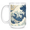 Great Wave off Kanagawa Coffee Mug - 15 oz - White