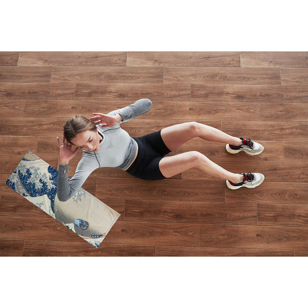 Great Wave off Kanagawa Cooling Towel- Lifestyle