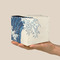 Great Wave off Kanagawa Cube Favor Gift Box - On Hand - Scale View