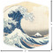 Great Wave off Kanagawa Custom Shape Iron On Patches - L - APPROVAL