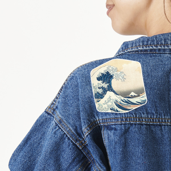 Custom Great Wave off Kanagawa Twill Iron On Patch - Custom Shape