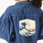 Great Wave off Kanagawa Large Custom Shape Patch - 2XL
