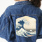 Great Wave off Kanagawa Twill Iron On Patch - Custom Shape - 3XL