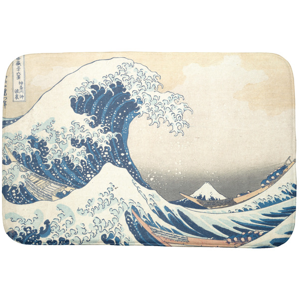 Custom Great Wave off Kanagawa Dish Drying Mat
