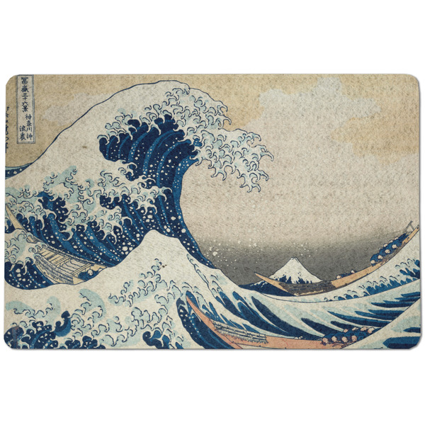 Great Wave off Kanagawa Dog Food Mat - Small without bowls