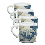 Great Wave off Kanagawa Double Shot Espresso Cups - Set of 4
