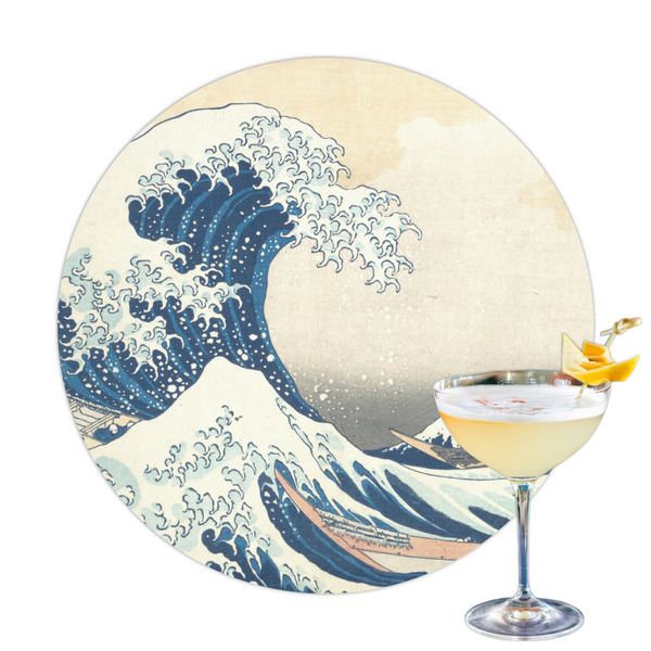 Custom Great Wave off Kanagawa Printed Drink Topper