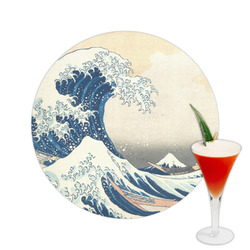 Great Wave off Kanagawa Printed Drink Topper -  2.5"
