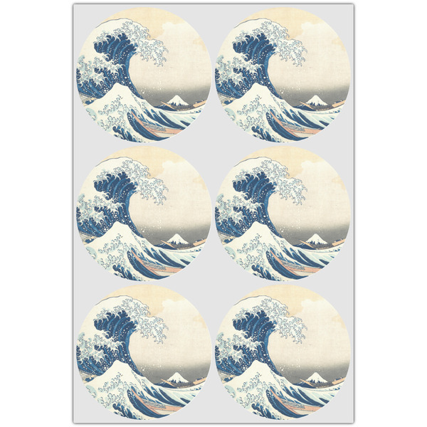 Great Wave off Kanagawa Drink Topper - XLarge - Set of 6