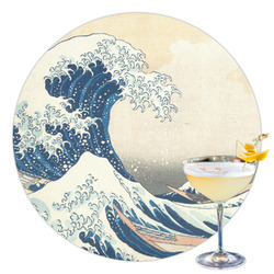 Great Wave off Kanagawa Printed Drink Topper - 3.5"