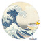Great Wave off Kanagawa Drink Topper - XLarge - Single with Drink