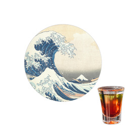 Great Wave off Kanagawa Printed Drink Topper - 1.5"