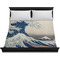 Great Wave off Kanagawa Duvet Cover - King - On Bed - No Prop