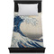 Great Wave off Kanagawa Duvet Cover - Twin - On Bed - No Prop