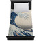 Great Wave off Kanagawa Duvet Cover - Twin XL - On Bed - No Prop