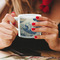 Great Wave off Kanagawa Espresso Cup - 6oz (Double Shot) LIFESTYLE (Woman hands cropped)