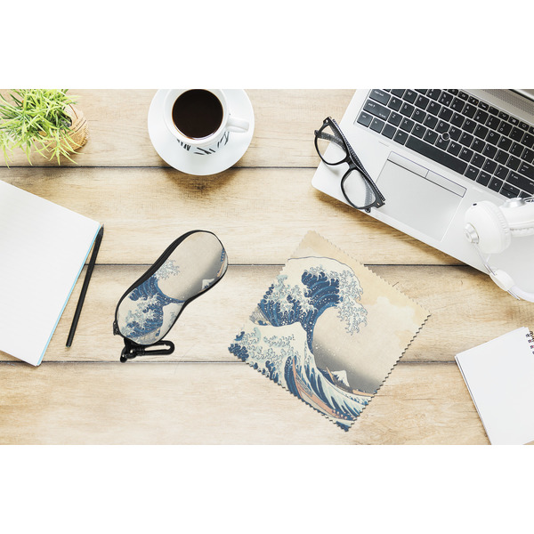 Great Wave off Kanagawa Eyeglass Case and Cloth Set - LIFESTYLE