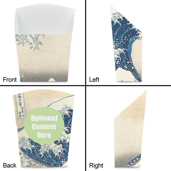 Great Wave off Kanagawa French Fry Favor Box - Front & Back View