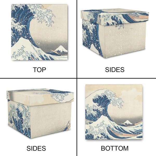 Great Wave off Kanagawa Gift Boxes with Lid - Canvas Wrapped - Large - Approval