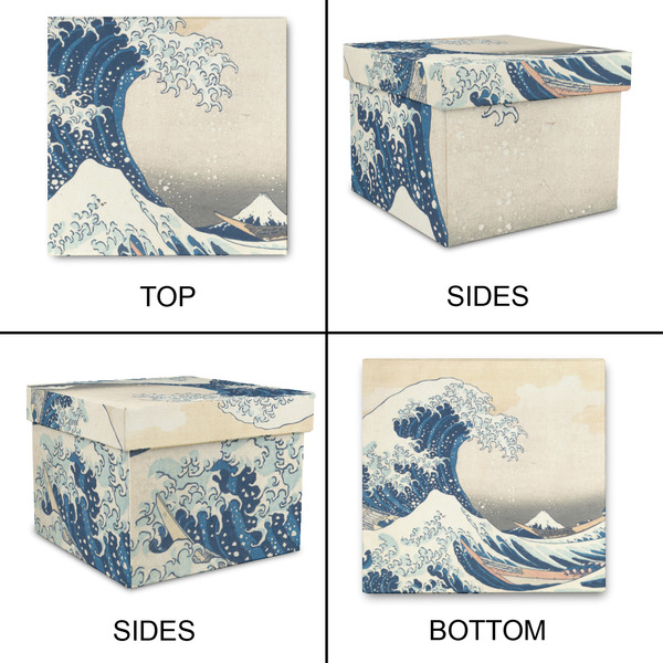 Great Wave off Kanagawa Gift Boxes with Lid - Canvas Wrapped - Small - Approval