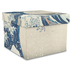 Great Wave off Kanagawa Gift Box with Lid - Canvas Wrapped - X-Large