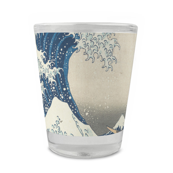 Custom Great Wave off Kanagawa Glass Shot Glass - 1.5 oz - Single