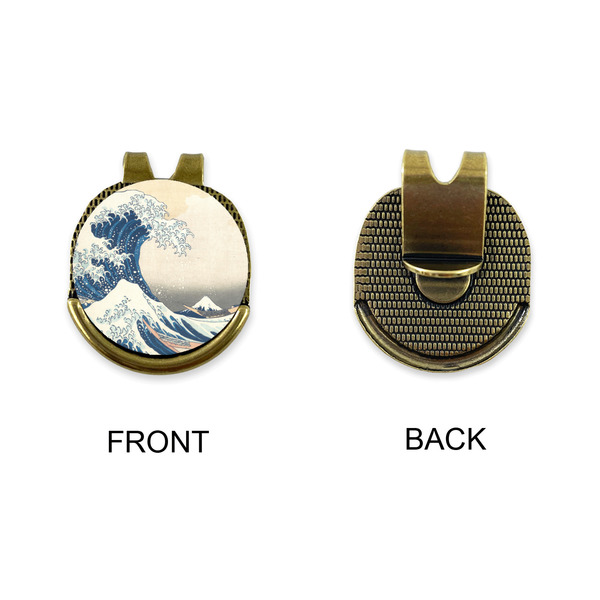 Great Wave off Kanagawa Golf Ball Hat Clip Marker - Apvl - GOLD