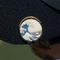 Great Wave off Kanagawa Golf Ball Marker Hat Clip - Gold - On Hat