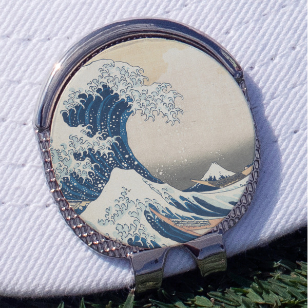 Custom Great Wave off Kanagawa Golf Ball Marker - Hat Clip