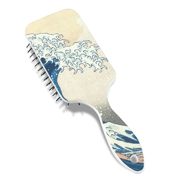 Great Wave off Kanagawa Hair Brush - Angle View