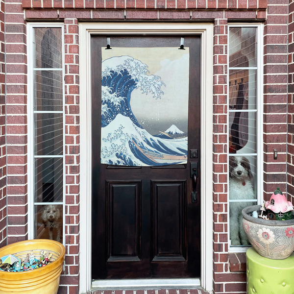 Great Wave off Kanagawa House Flags - Double Sided - (Over the door) LIFESTYLE