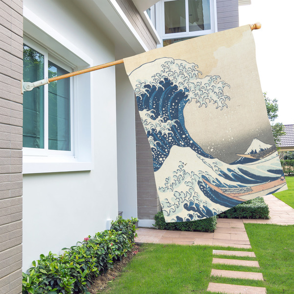 Great Wave off Kanagawa House Flags - Single Sided - LIFESTYLE
