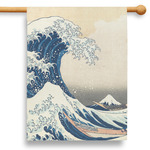 Great Wave off Kanagawa 28" House Flag - Single Sided