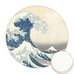 Great Wave off Kanagawa Printed Cookie Topper - Round