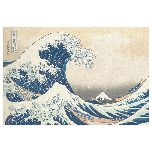 Great Wave off Kanagawa Indoor / Outdoor Rug - 4'x6' - Front Flat